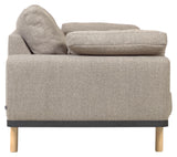 NOA 3-Pers. Soffa med kuddar beige/natur