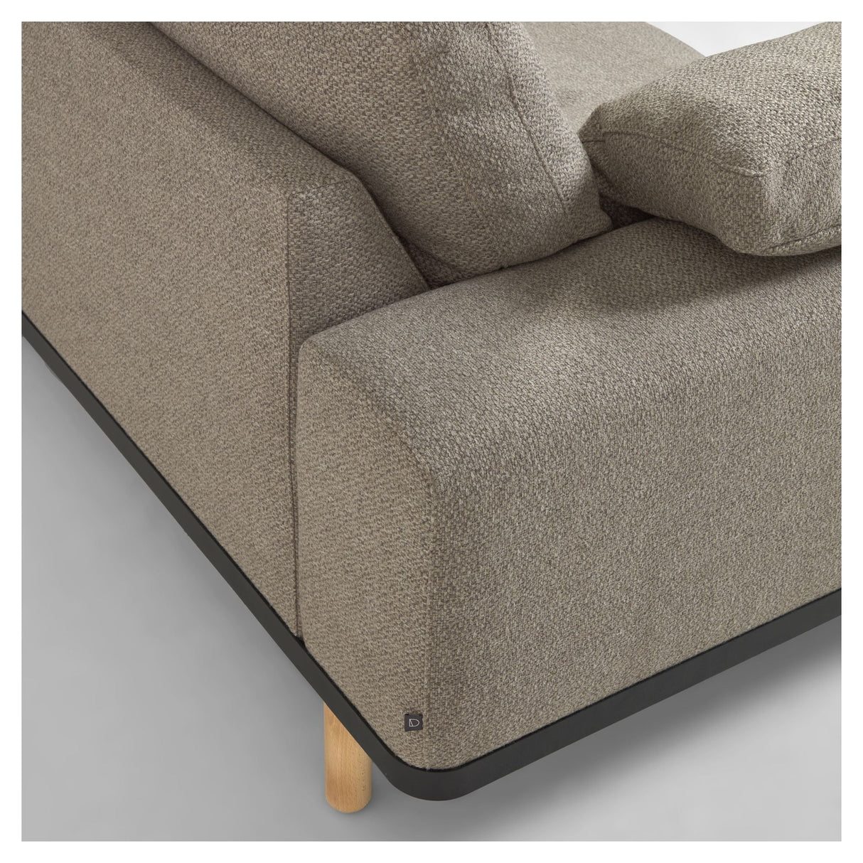 NOA 3-Pers. Soffa med kuddar beige/natur