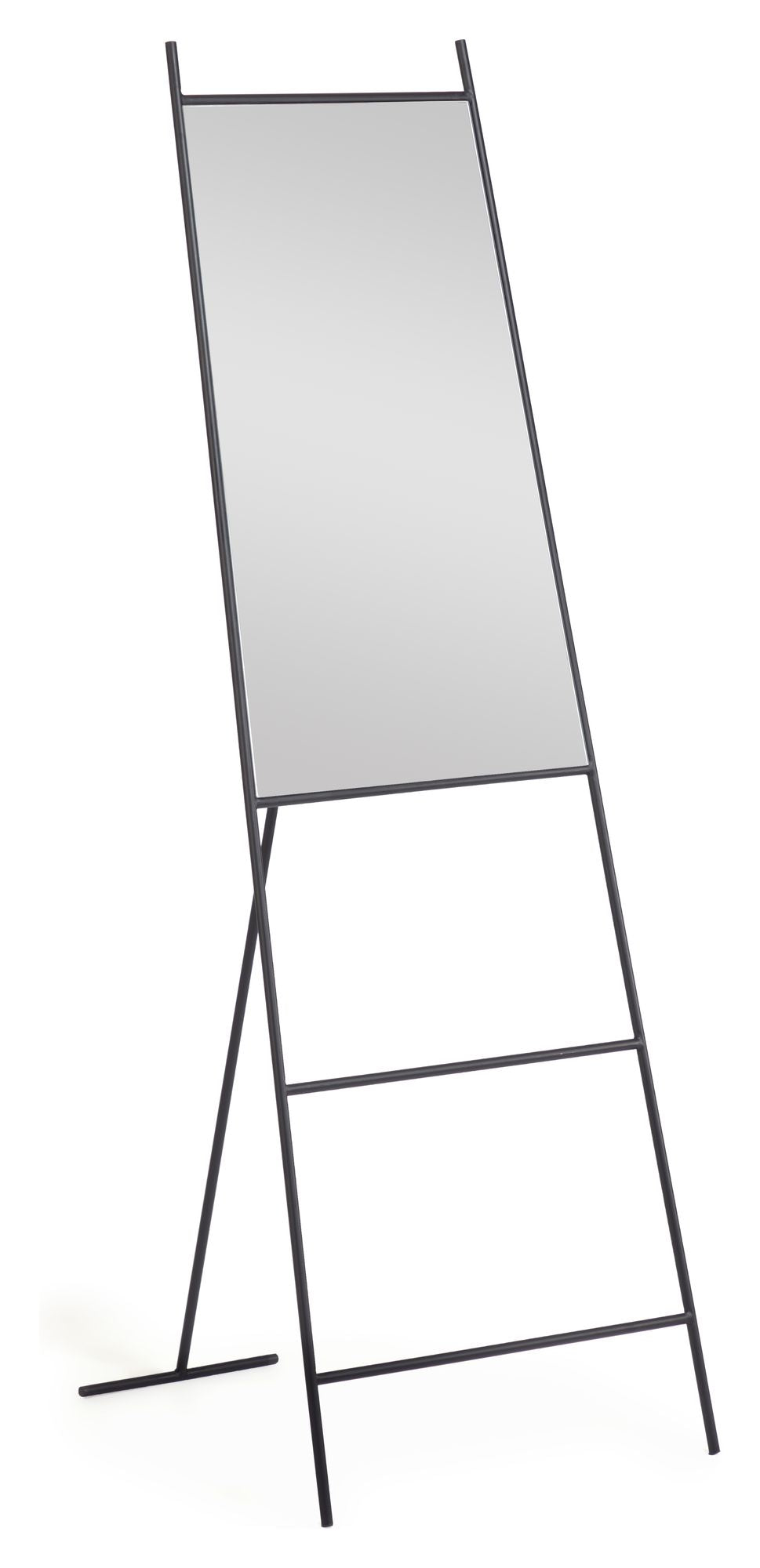 Norland Mirror With Black Metal Frame, 55x166