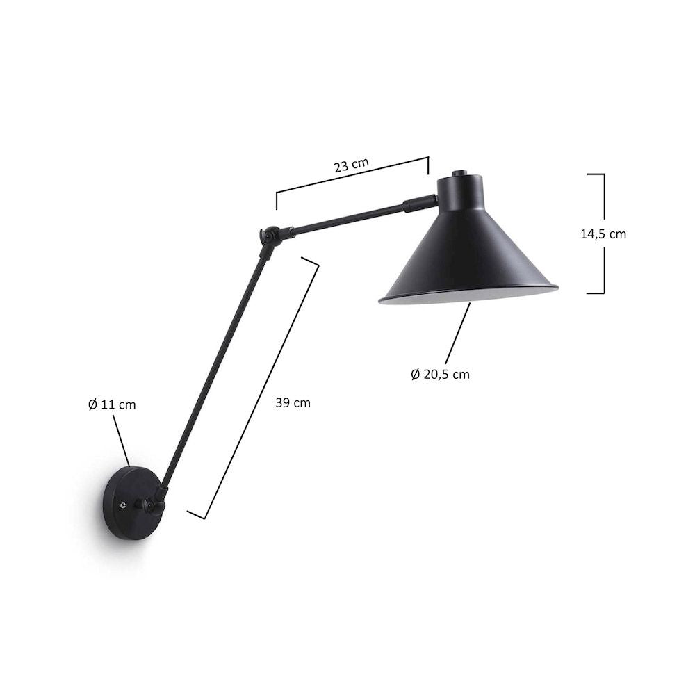 Odine Wall Lamp Black