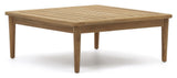 Portitxol Lounge Table, Nature Teak, 80x80