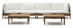 Portitxol, Lounge Set - White/Oak