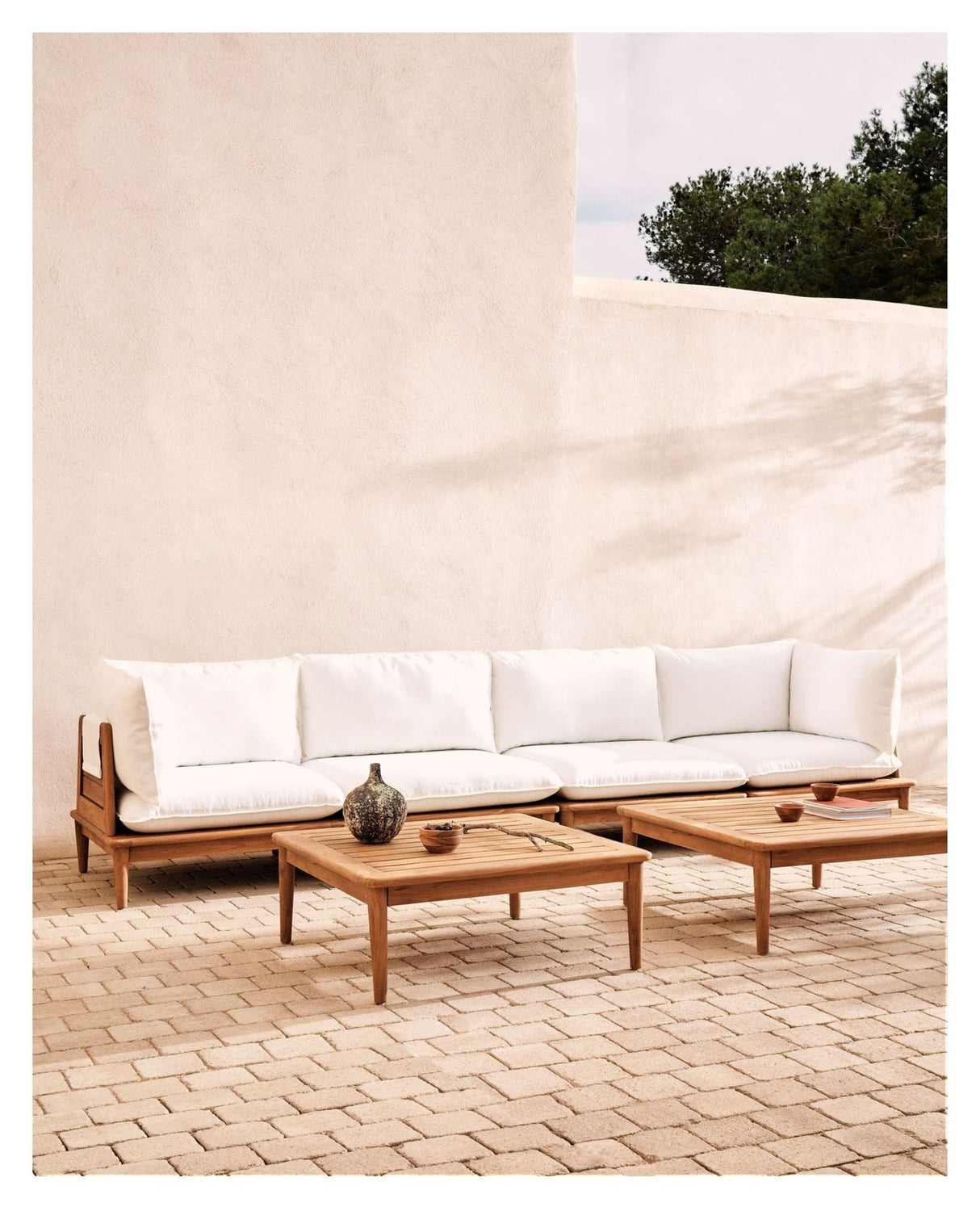 Portitxol, Lounge Set - White/Oak