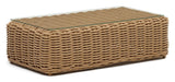 Portlligat Lounge Table, Beige Rattan, 110x60