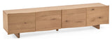 Rasha TVBord w. 4 Dörrar, 200x49, Oak Veneer