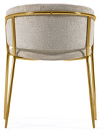 Runnie Dining Chair, Beige Chenille