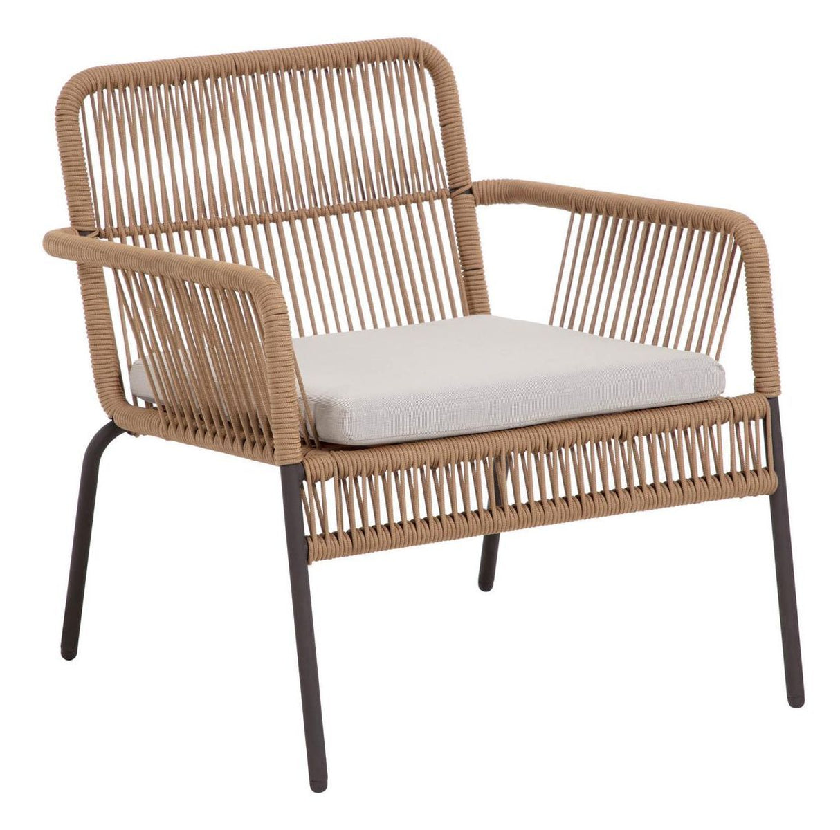 Samanta Lounge Chair Beige/svart