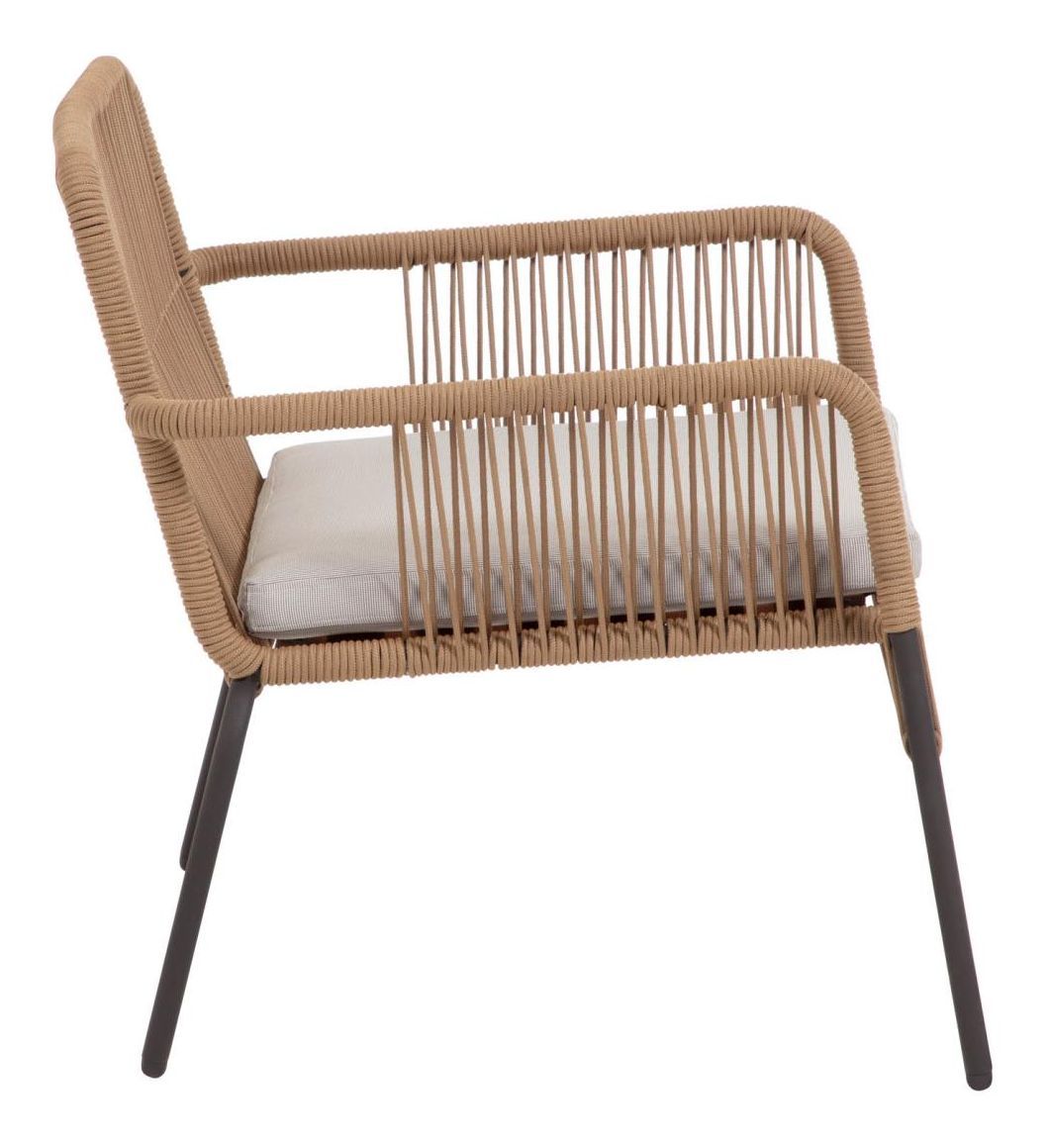 Samanta Lounge Chair Beige/svart