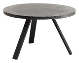 Shanelle Garden Table Ø120, Black Terrazzo