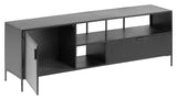 Kave Home Shantay Table Black Metal, 150x50