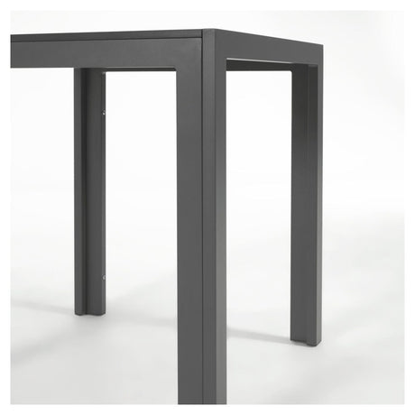 Sirley Garden Table, 70x70, mörkgrå aluminium