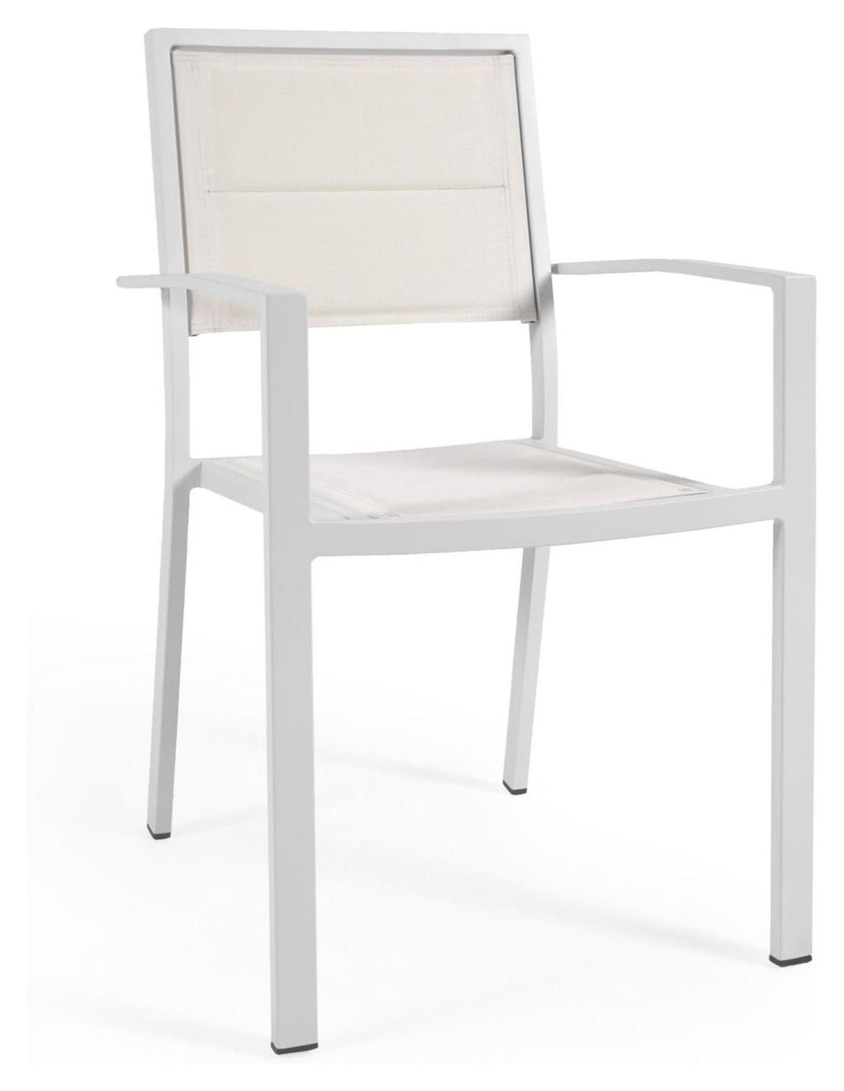 Sirley Garden Chair in Aluminium/Textiles, White