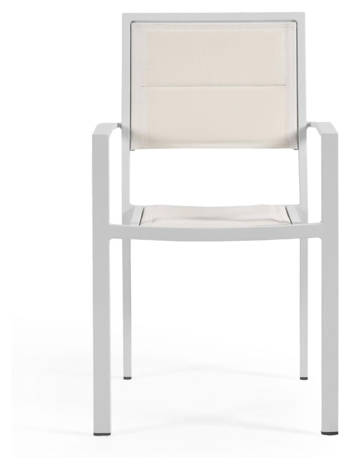 Sirley Garden Chair in Aluminium/Textiles, White