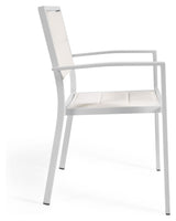 Sirley Garden Chair in Aluminium/Textiles, White