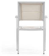 Sirley Garden Chair in Aluminium/Textiles, White