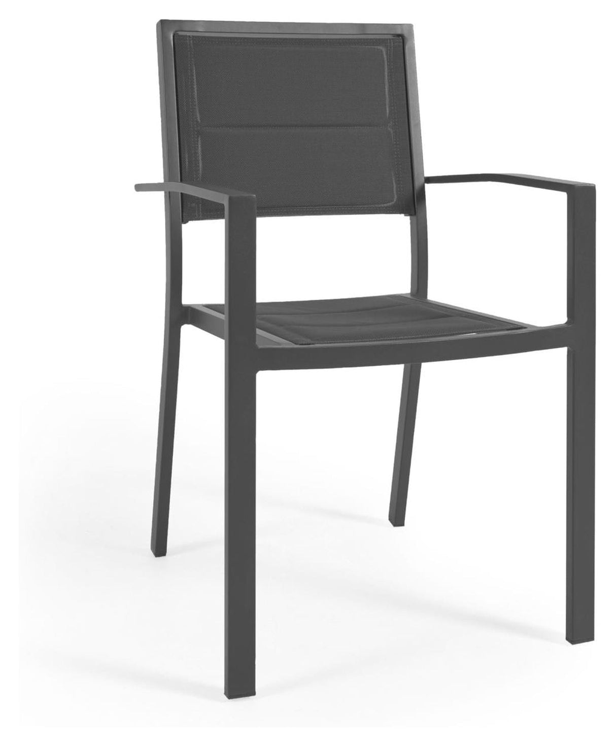 Sirley Garden Chair i aluminium/textilier, svart