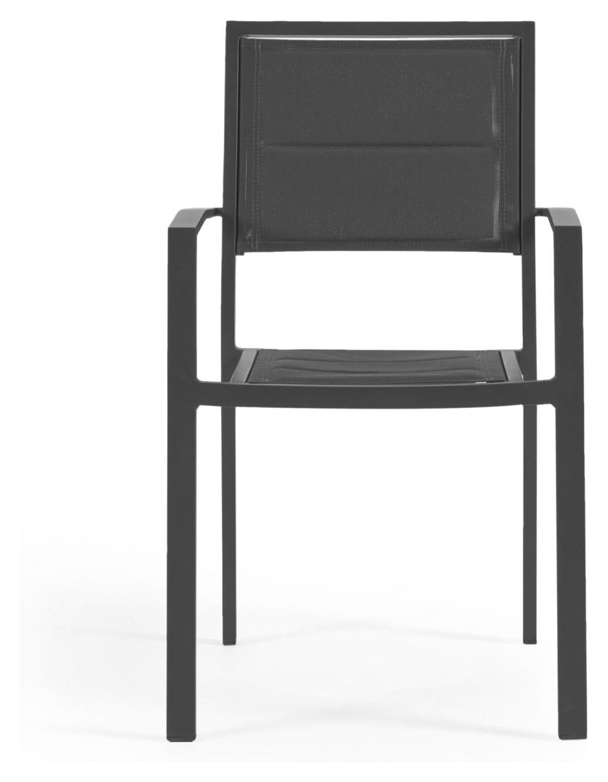 Sirley Garden Chair i aluminium/textilier, svart