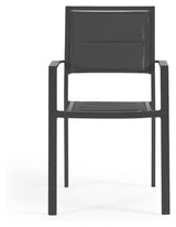 Sirley Garden Chair i aluminium/textilier, svart