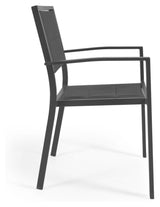 Sirley Garden Chair i aluminium/textilier, svart