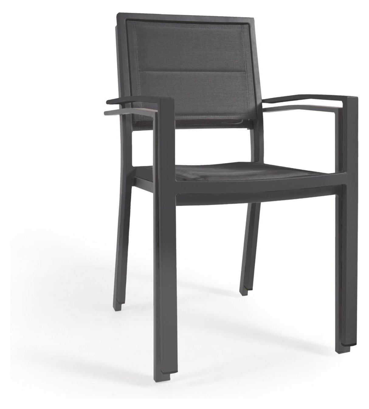 Sirley Garden Chair i aluminium/textilier, svart