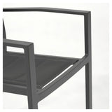 Sirley Garden Chair i aluminium/textilier, svart