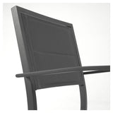 Sirley Garden Chair i aluminium/textilier, svart