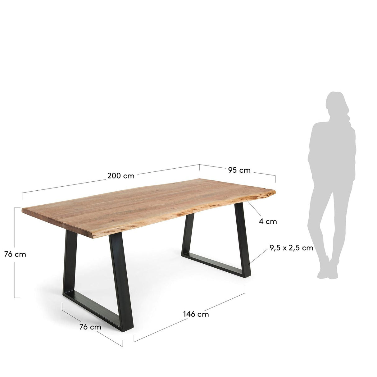 Sono Dining Tabell 200x95 Acacia