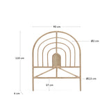 Sundberg Bedboard of Rottan, 90 cm