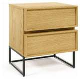 Taiana Bedside Table - Oak Veneer