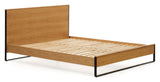 Taiana Bed Frame, Oak Veneer, 160x200