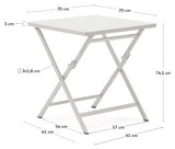 Torrreta, viktabell 70x70 cm - vit