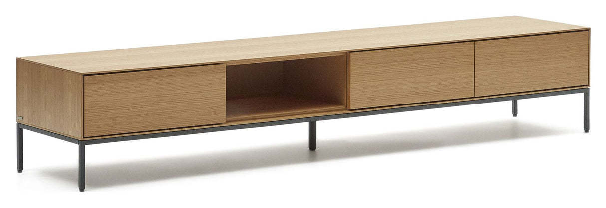 Vedrana TV -bord, Oak Veneer, 195x35