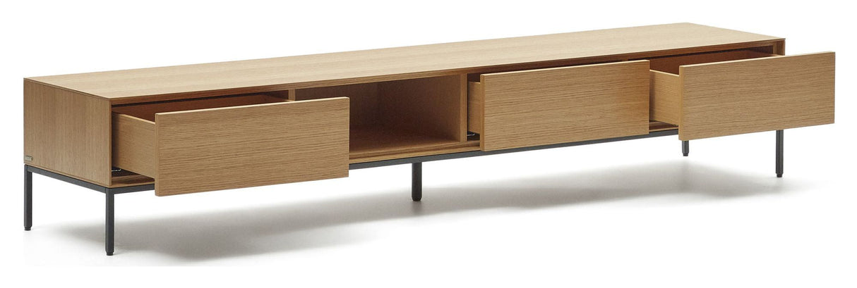 Vedrana TV -bord, Oak Veneer, 195x35