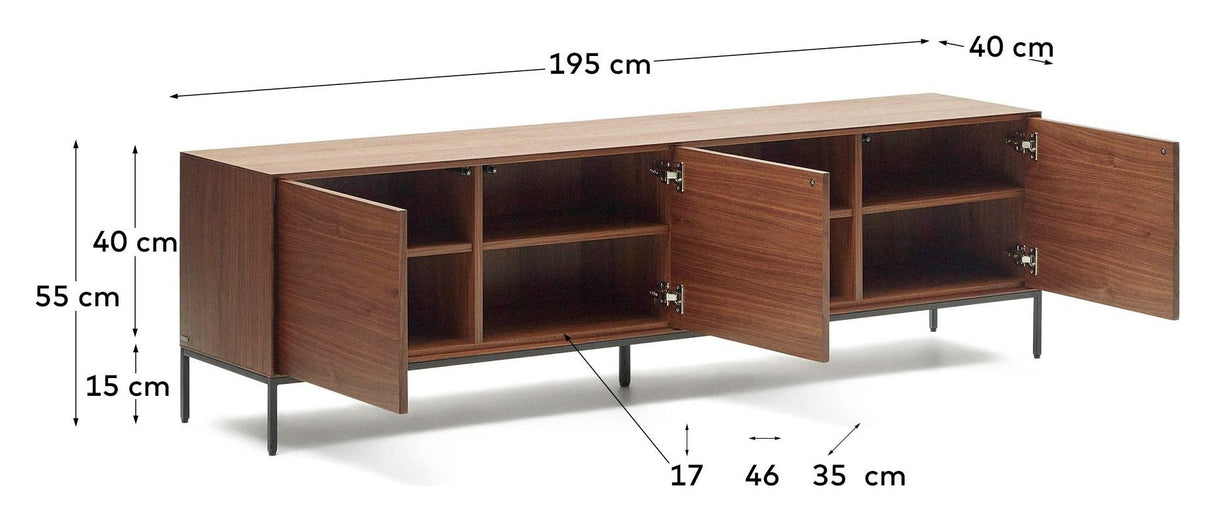 Vedrana TV -tabell, Walnut Define, 195x55