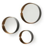 Wilson Mirror S/3 mässingfärgad