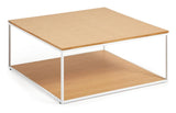 Yoana Coffee Table 80x80, Oak Veneer/White