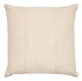 Zaira Cushion Cover, Cotton and White Velvet, 45x45