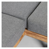 Zalika Lounge Set Acacia Wood/Grey Cushions