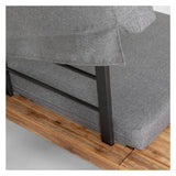 Zalika Lounge Set Acacia Wood/Grey Cushions