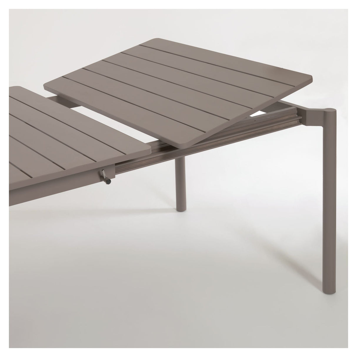 Zaltana Garden Table With Extension, 140/200x90, Mat Brown Aluminium