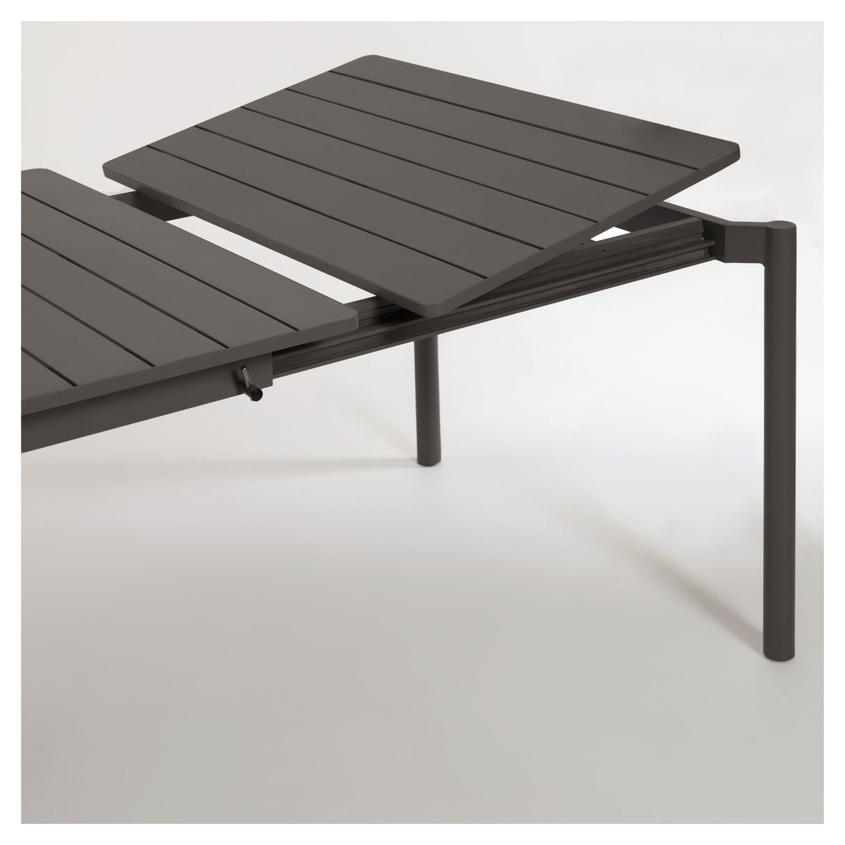 Zaltana Garden Table With Extension, 140/200x90, Mat Black Aluminium