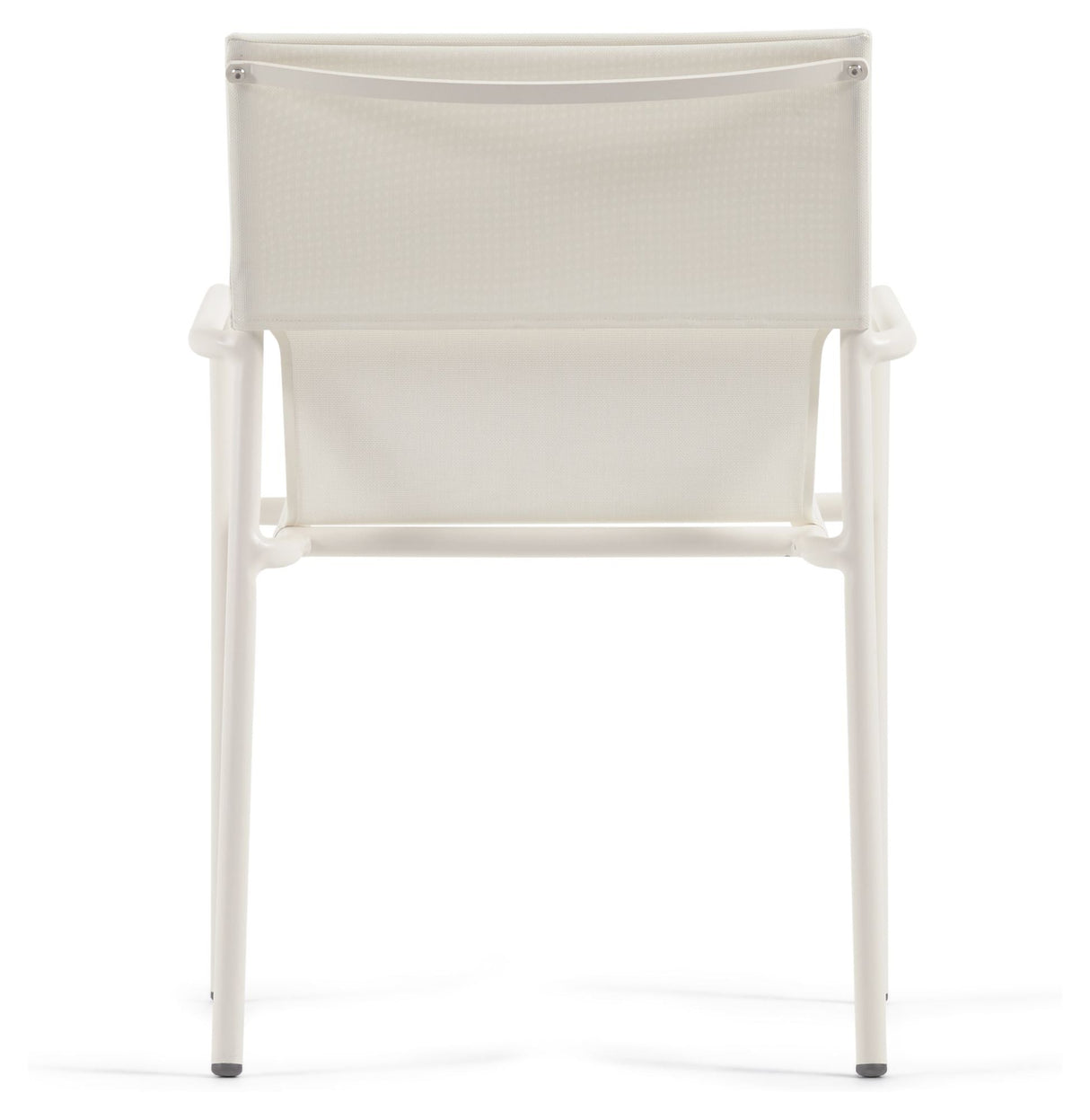 Zaltana Garden Chair, Matte White Aluminium