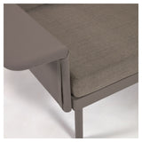 Zaltana Lounge Corner Soffa med bord, Matt Brown aluminium