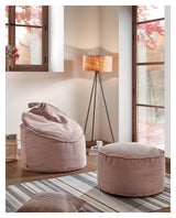 Zina Pouf Pink Velvet, Ø60