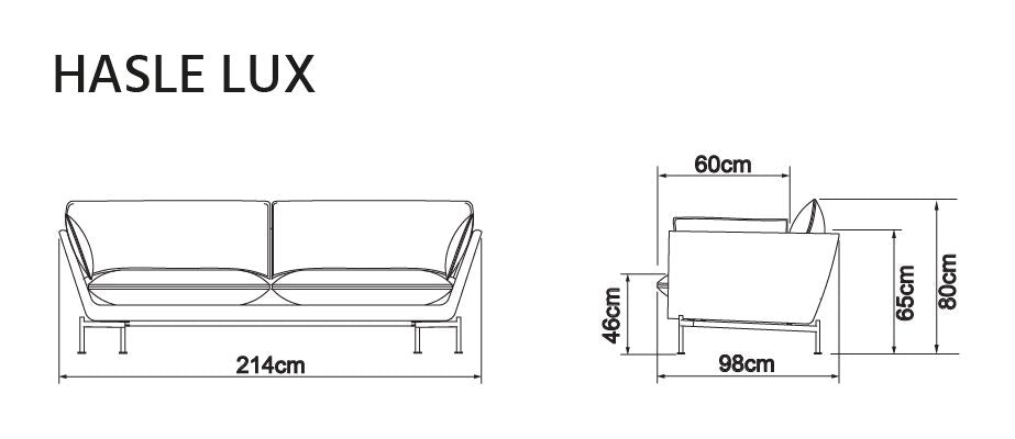 Hasle Lux 3-sits soffa, grön sammet