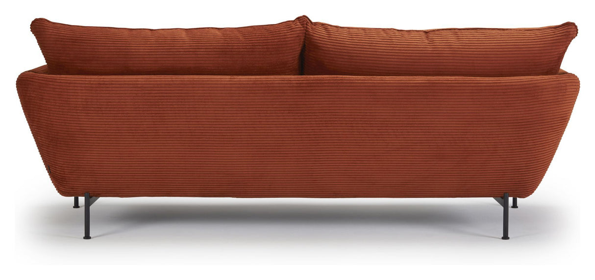 Hasle Lux 2-sits soffa, orange sammet