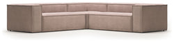 Block 4-Pers. Corner Soffa, 290x290, rosa sammet