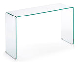 Burano Console Table, Tempered Glass, 125x78