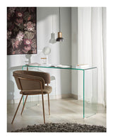 Burano Console Table, Tempered Glass, 125x78