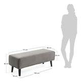 Dyla Bench, Grey Velvet, f: 111